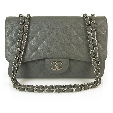 chanel classic flap bag gray|Chanel classic flap bag vintage.